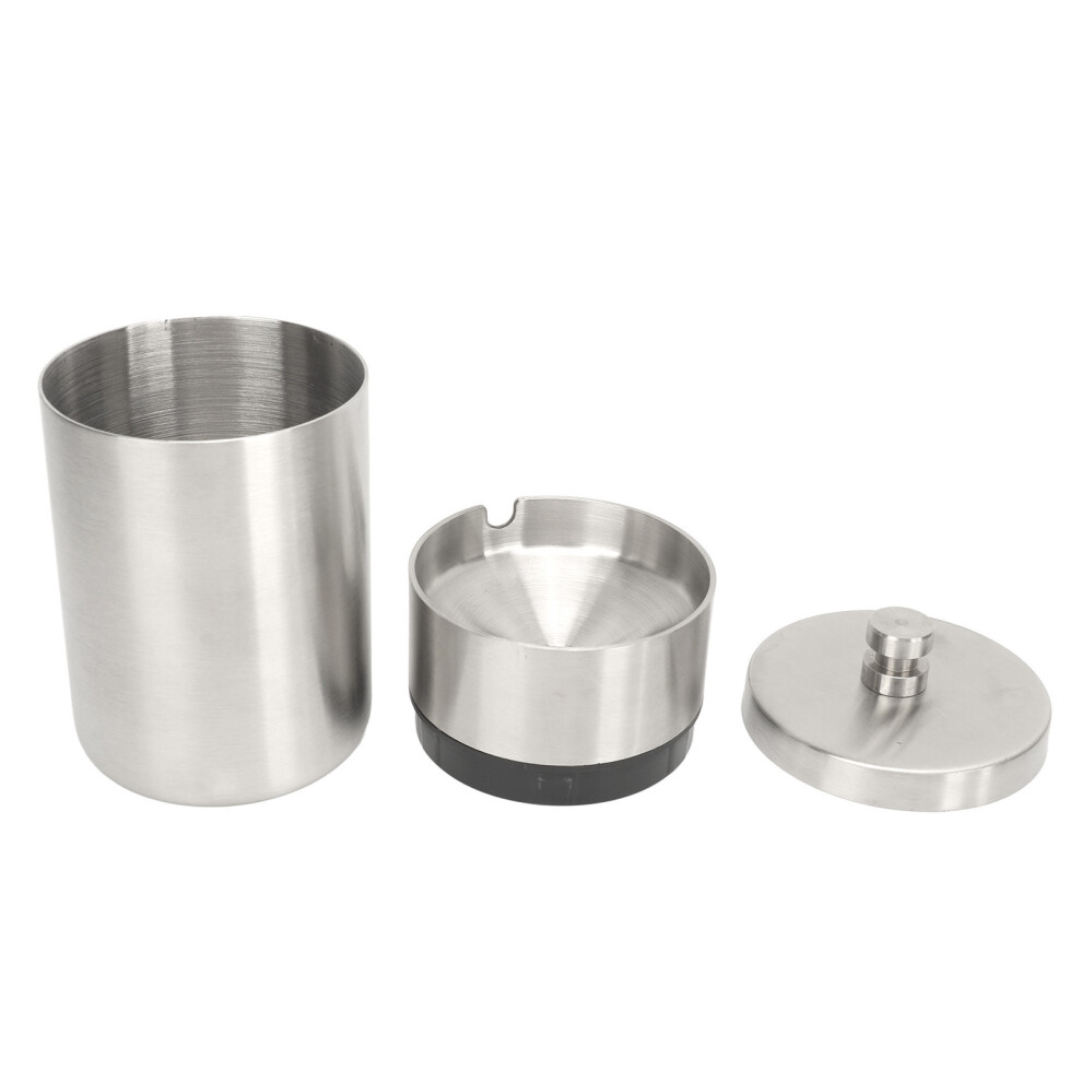 Car Ashtray with Lid Portable Removable Stainless Steel Smokeless Ashtray Car Ashtray for Vehicle