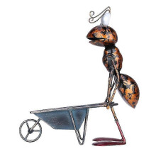 (2) Ant Display Mold Decorative Interesting Exquisite Wrought Iron Ant Garden Statue for Balcony