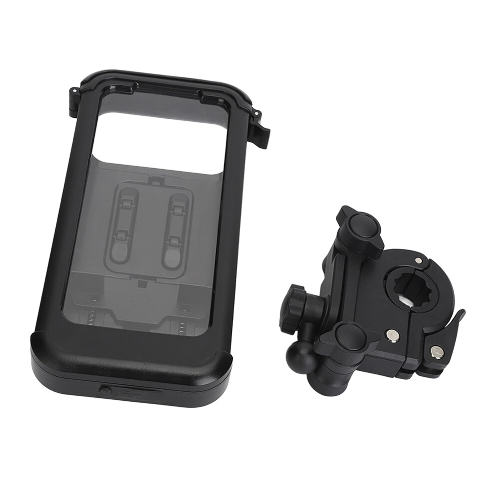 Bike Handlebar Phone Mount Adjustable Angle Waterproof Cycling Cell Phone Bracket High Stability For Motorcycle Bicycle 7891314780763