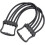 Chest Expander Removable Spring Exerciser Arm Anti-pull Band Tension Rope (black) (1pcs) 1
