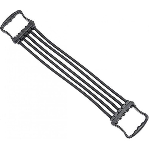 Chest Expander Removable Spring Exerciser Arm Anti-pull Band Tension Rope (black) (1pcs) 2