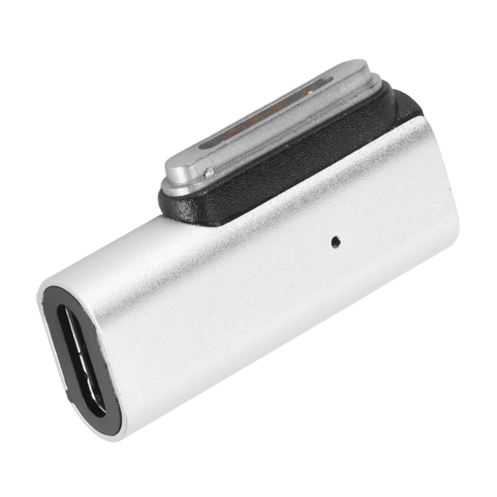 Type C To Magnetic Adapter 140W Pd Fast Charging Led Indicator Zinc Alloy Usb C To Magnetic Adapter For Os X Laptop Side Bend 8461314781207