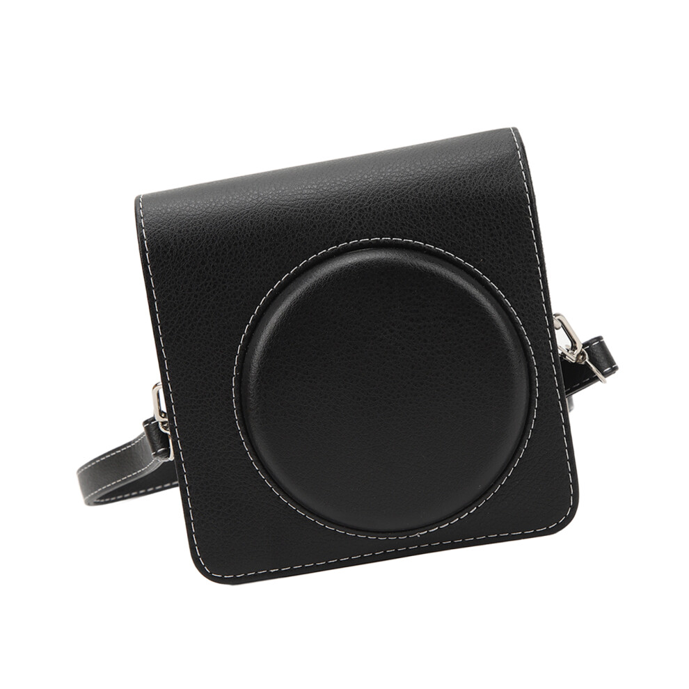 Pu Leather Camera Protective Bag Vintage Multiple Compartment Pocket Carrying Camera Case With Adjustable Shoulder Strap For Instax Sq40 4941314782212