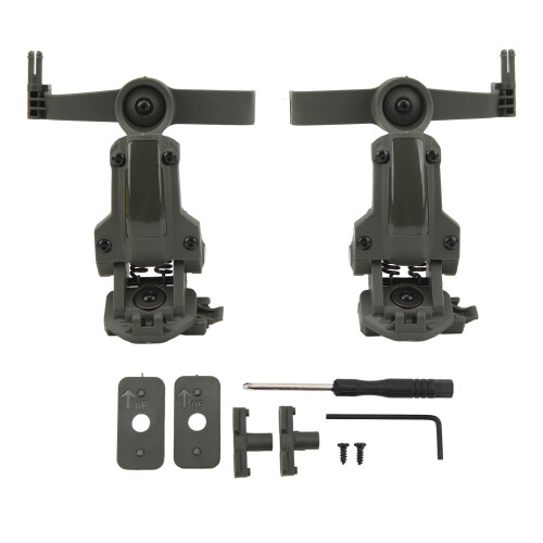 ARC Rail Adapter Accessories Multi Angle Rotation Helmet Rail Adapter Headphone Mount Green 1