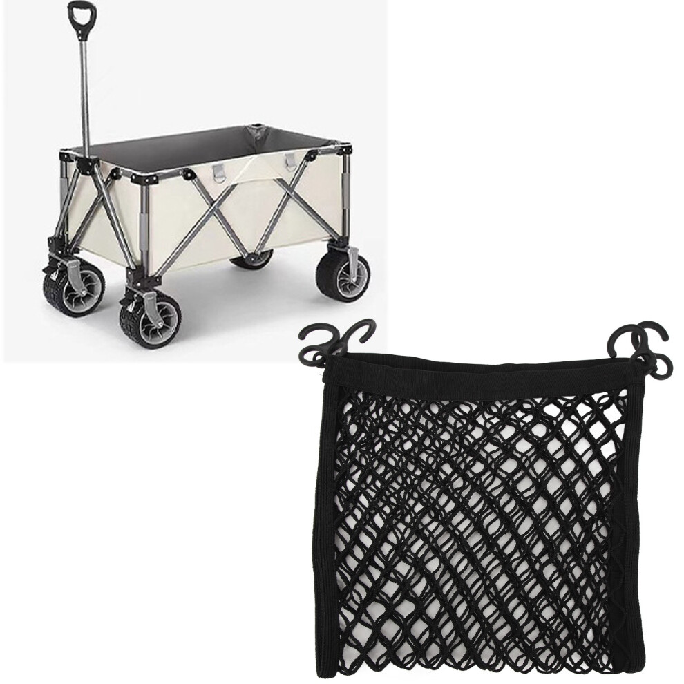 Camping Cart Cargo Net Latex High Elastic Hook Design Rubber Band Fixed Dual Layer Mesh Cargo Net For Outdoor 5031314785296