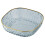 (Blue) Fruit Plate Translucent Diamond-texture Light Luxury Large Capacity Fruit Plate Versatile Elegant 1