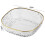 (White) Fruit Plate Translucent Diamond-texture Light Luxury Large Capacity Fruit Plate Versatile Elegant 5