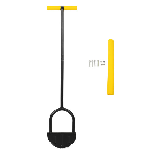 Lawn Edger Tool Half Moon Sharp Saw Tooth Long Handle Hand Edging Tools for Yard Garden Sidewalk Landscaping 2