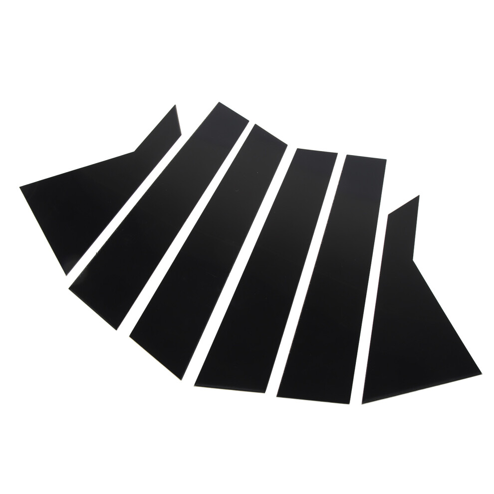 6Pcs Door Window B Pillar Trim Gloss Pillar Post Decal Cover Replacement For Kia K3 Forte Sedan Cerato Black 4901314790761