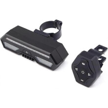 Smart Bike Tail Light Wireless Usb Riding Turn Signal Led Bike Warning Light, Bike Turn Signal (black) (2pcs)
