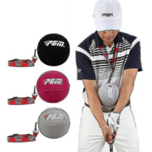 (Red) Inflatable Golf Smart Ball Trainer Portable Swing Arm Corrector