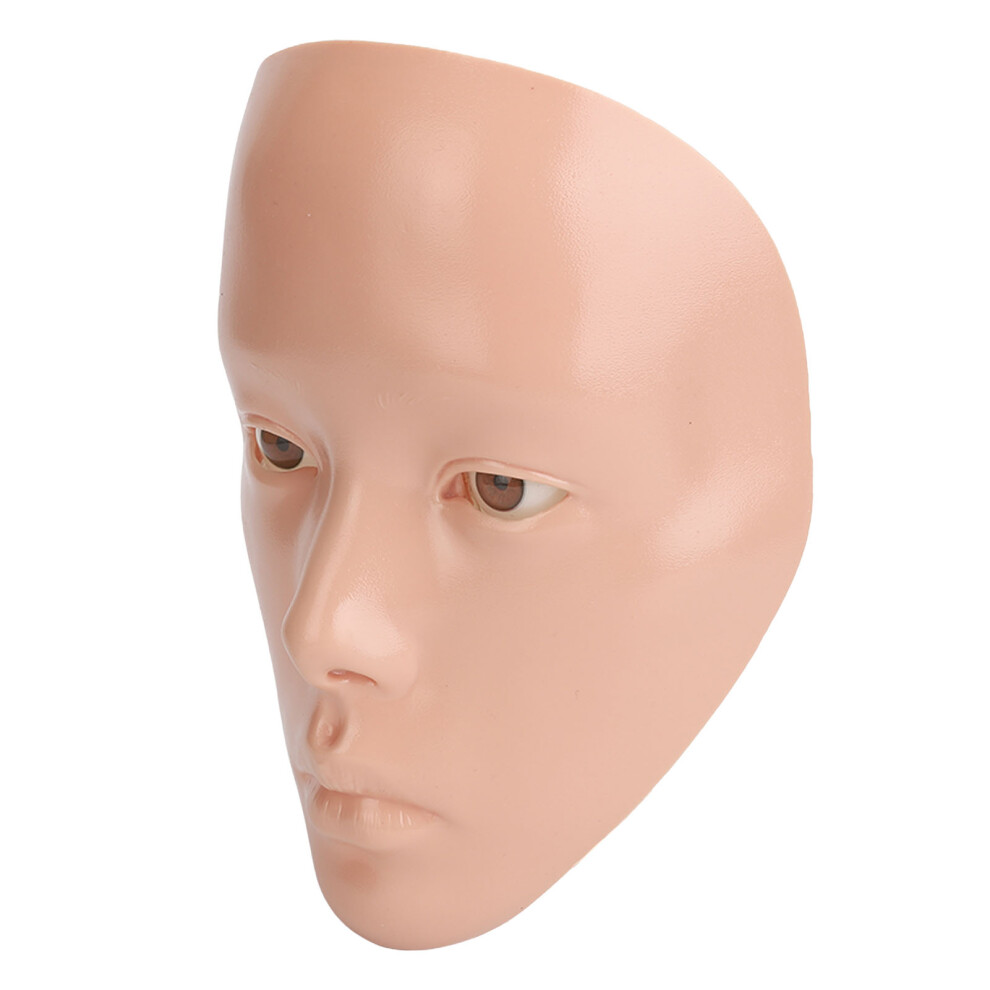 Pink Makeup Practice Face Reusable Realistic 5D Full Face Silicone Makeup Mannequin With Stand Skin