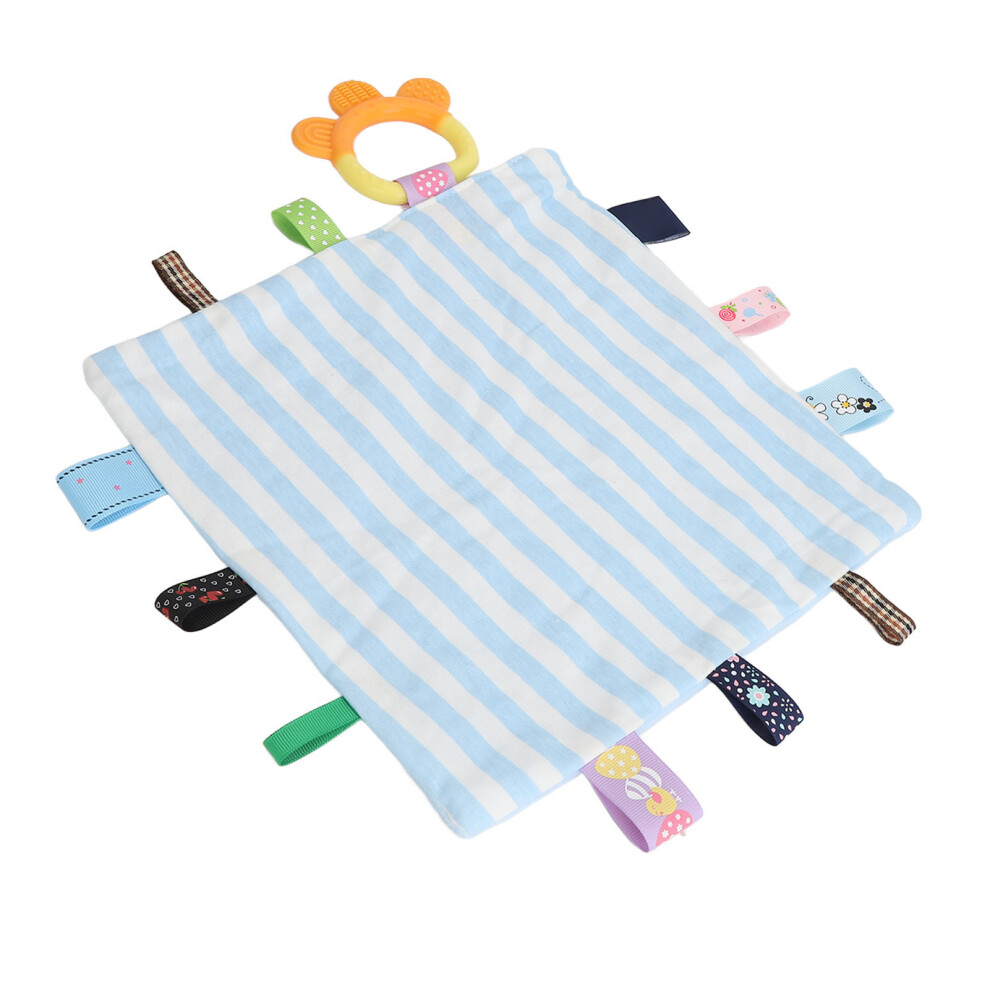 Baby Tags Security Blanket Sensory Soothing Blanket Colorful Tags Pure Cotton Soft Comforter Sensory Toys
