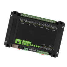 Industrial Grade 8 Channel Ethernet Relay Module PoE Port RTU TCP with Protection Circuits Industrial Grade Rail Mount Case