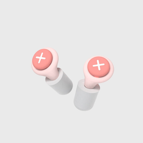 Pink Silicone Noise-Reducing Sleep Earplugs Box 2