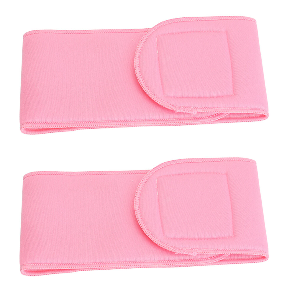 Pink 2 Pcs Reusable Gel Neck Patch Anti Wrinkle Cotton Gel Neck Wrap Washable Moisturizing Neckline Pad