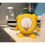 (Yellow) Kitchen Timer, For Baking Teaching Cooking Egg Potty Training Cute 60 Mins Twist Wind-up Timer With Ring Alert, No Battery 2