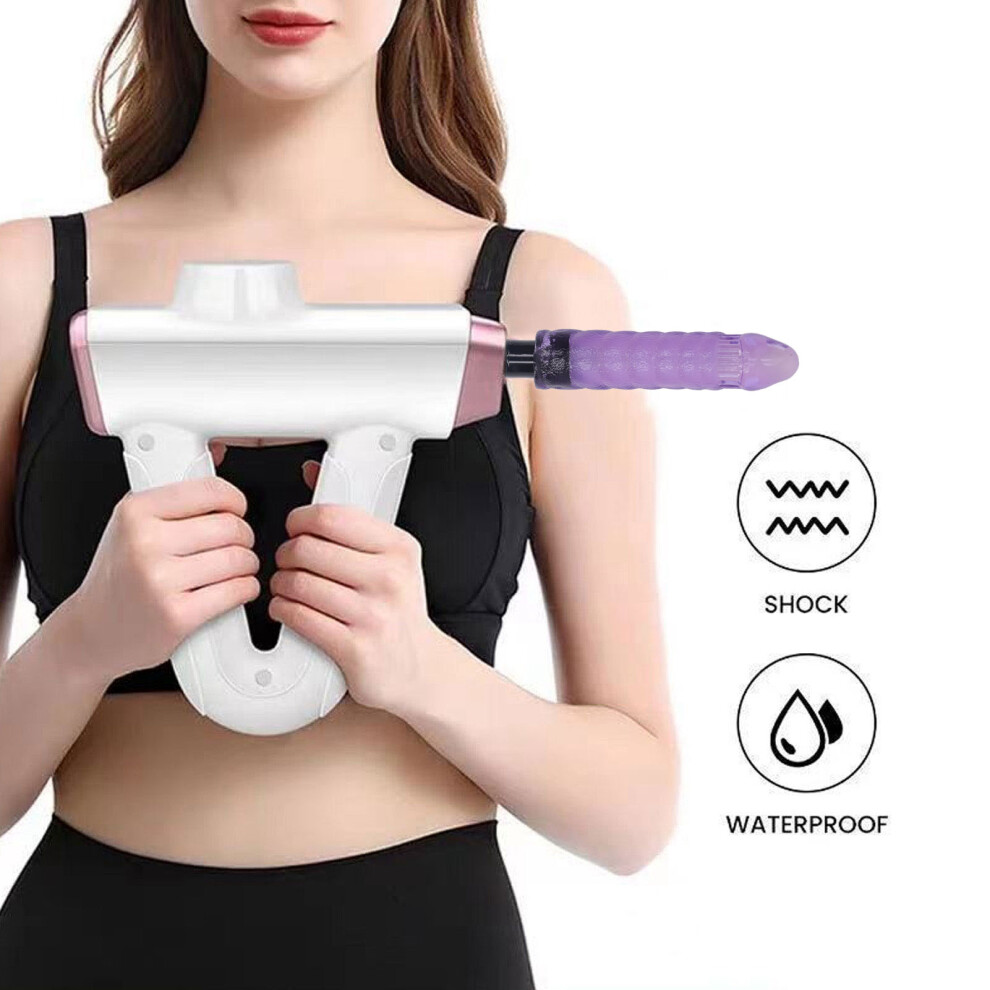 Purple Massage Gun Head Replacement Muscle Massager Attachment Silicone Parts Accessories 18Â19Mm