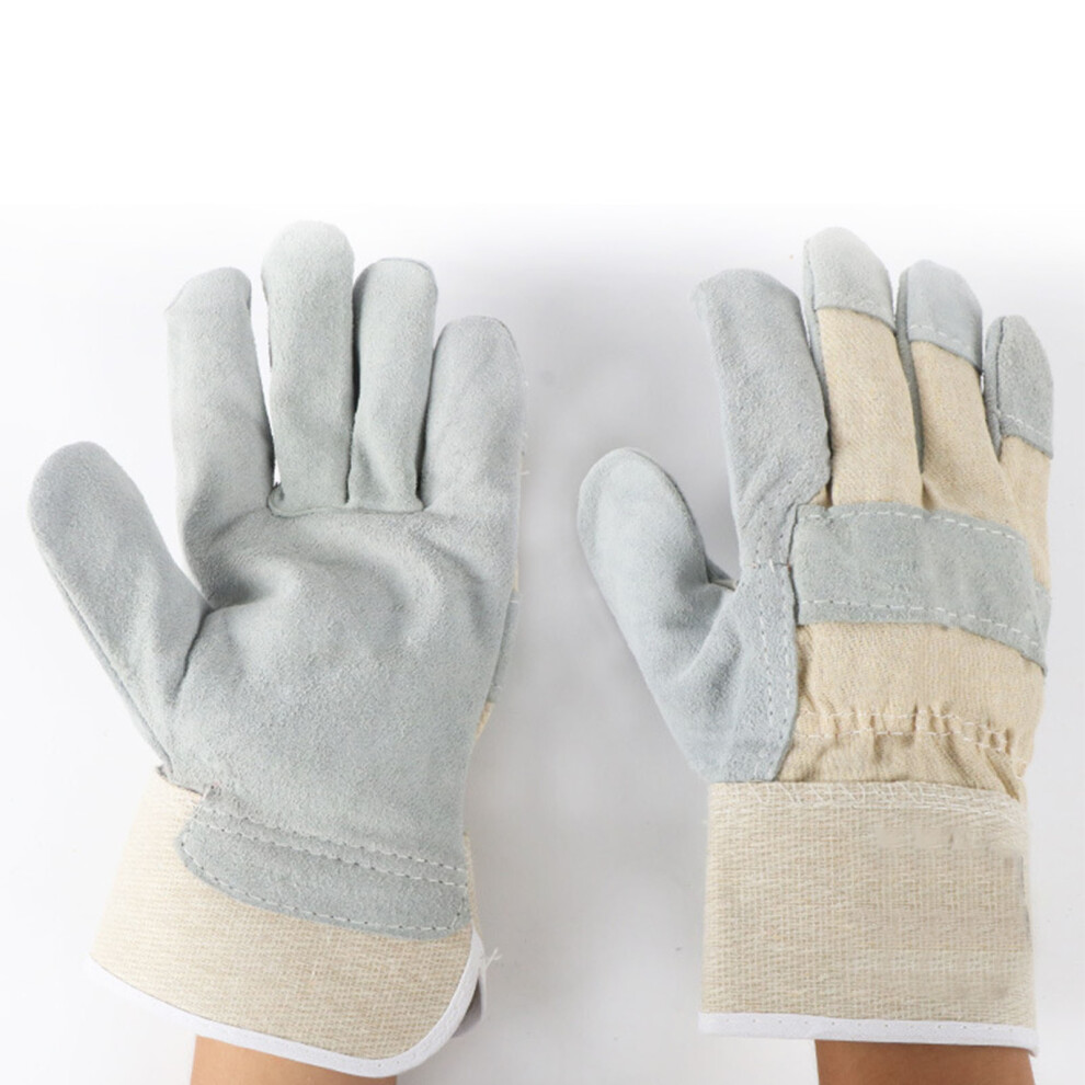 Welder Gloves Non Slip Heat Resistant Fireproof Abrasion Resistant Cowhide Welder Gloves For Welding Hardware Processing 7901314803543