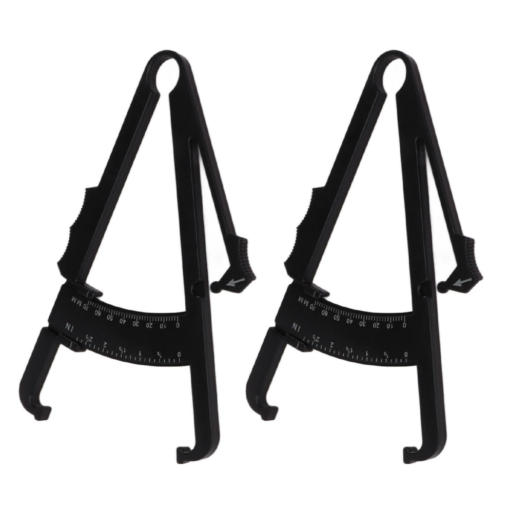 2pcs Body Fat Caliper Handheld Fat Measure Accurate Body Skinfold Caliper Measurement Device