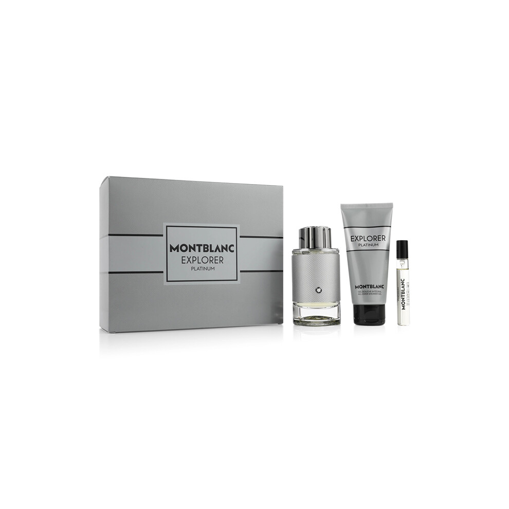 Montblanc Explorer Platinum Eau De Parfum 100Ml Spray Set