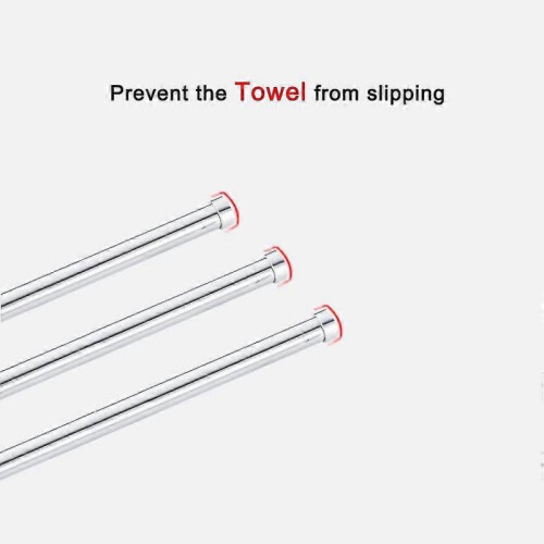 2024 Stainless Steel Bath Rack Wall Mounted Towel Rack 2