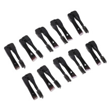 10pcs Foldable Eyebrow Brush Double Ended Eyebrow Eyelash Brush Portable Multipurpose Eyelash Comb for Makeup