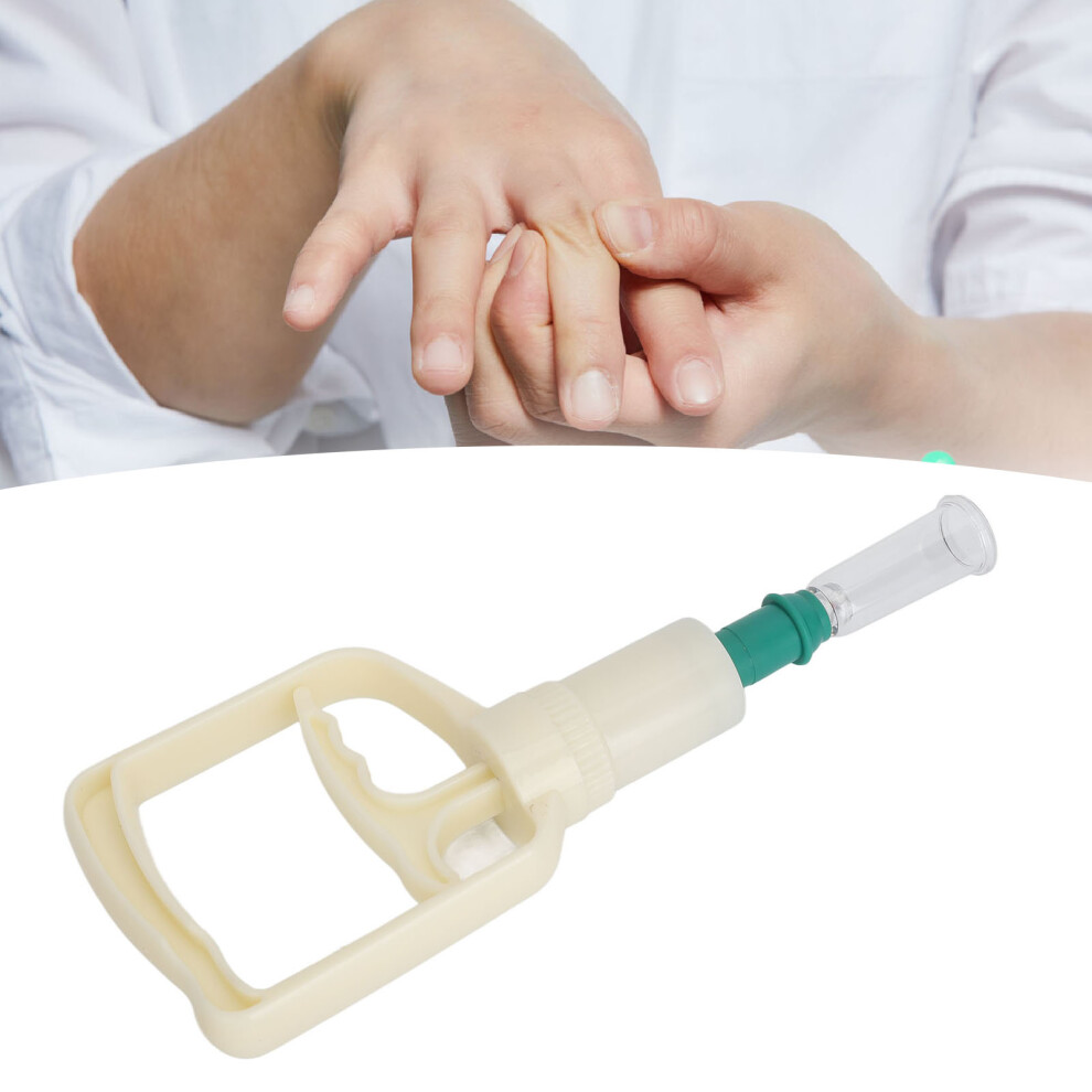 Finger Cupping Device Vacuum Suction Promote Circulation 2 Cups 2 Rings Manual Cupping Kit