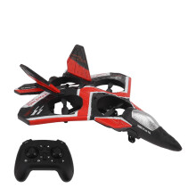 S80 RC Jet Plane Airplane Drone Fixed Wing Flip 3 Speed Air Pressure Positioning Powerful Lighting RC Drone Toy for Kids Red 2 Battery