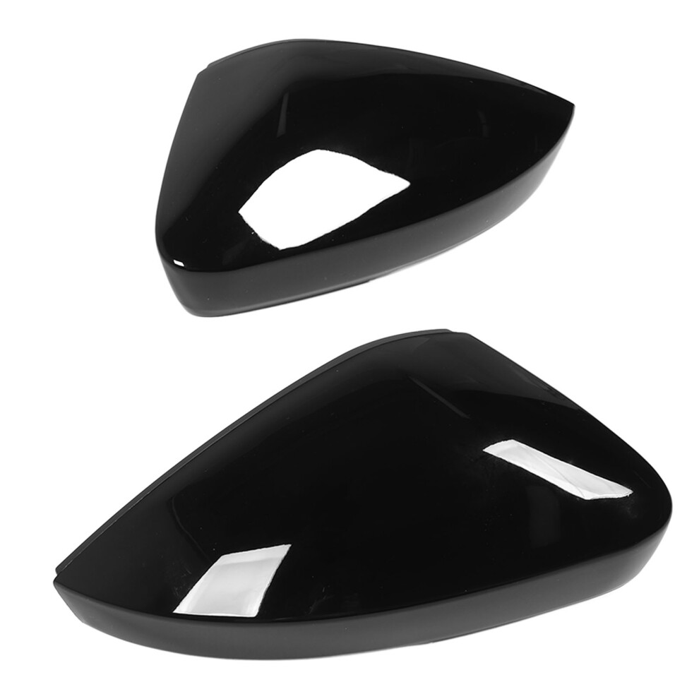 1 Pair Rearview Mirror Cap Gloss Exterior Side Wing Mirror Cap For Superb 3V 2015 To 2020 Black 3581314816589