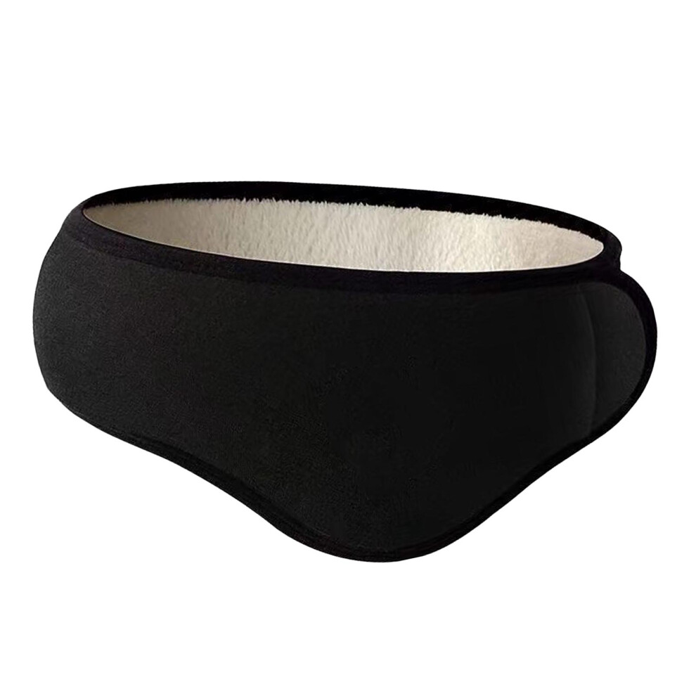 Black Noise Reduction Sleep Earmuff Winter Ear Warm Wrap Adjustable Outdoor Ear Protection Warm Earmuff With Earplugs