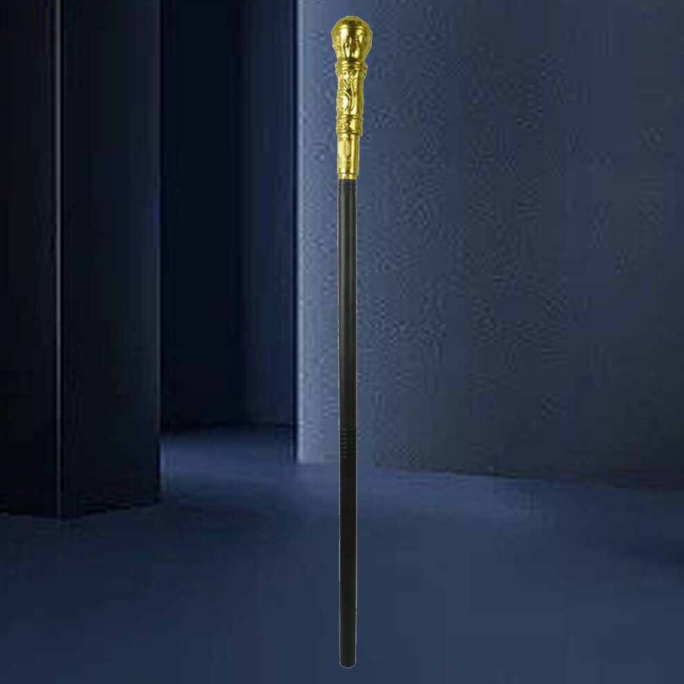 Mystical Pharaoh Accessory Ancient Egyptian Style Staff Scepter Costume Accessory Prop for Halloween Dress Up Parties Golden Round Head