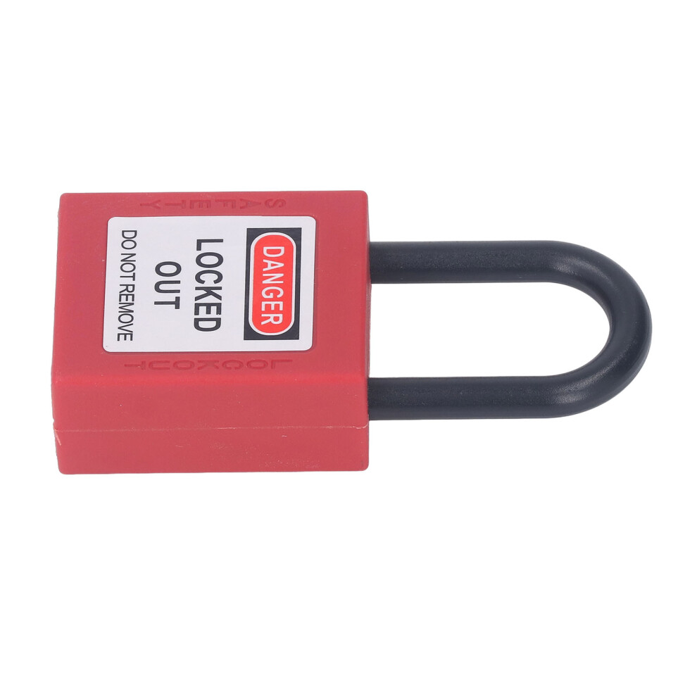 38Mm Lockout Tagout Lock Nylon Engineered Dust Proof Energy Isolated Safety Padlock With 2 Keys 8451314822659