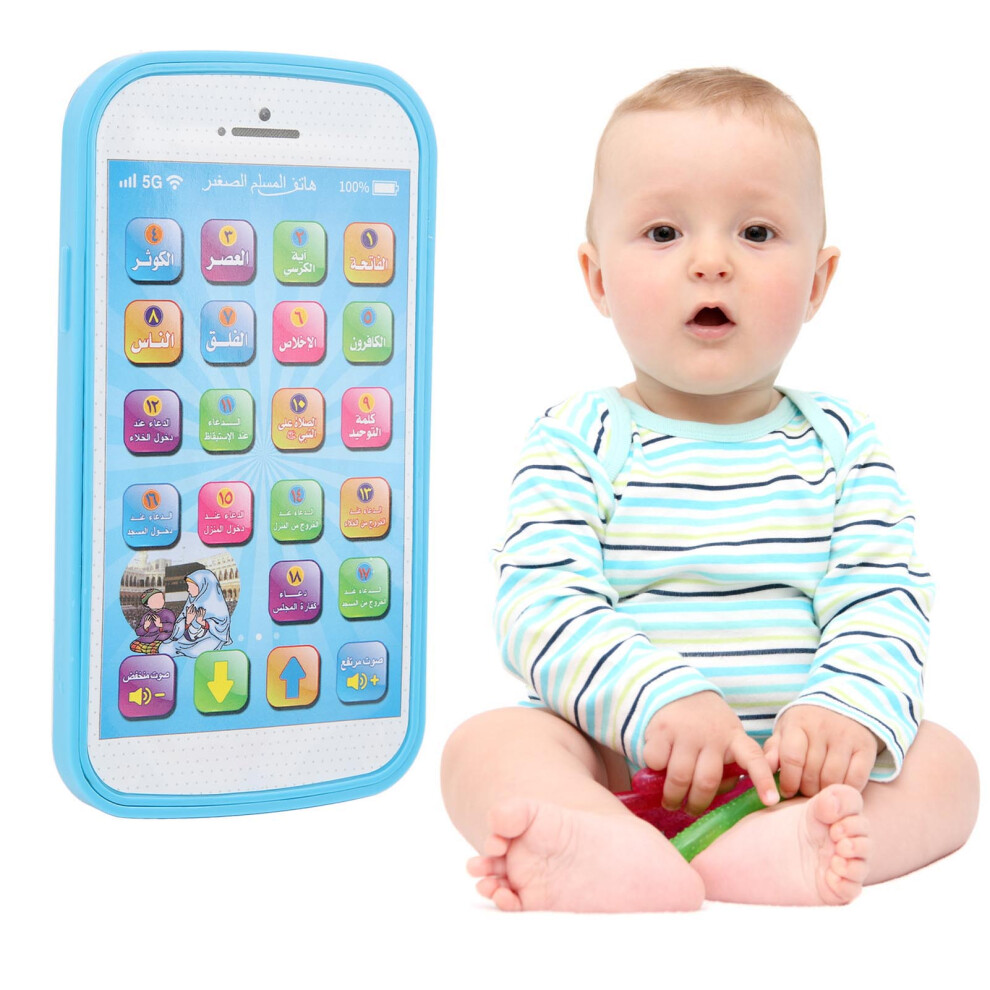 Blue Sound Arabic Learning Machine Early Educational Multifunctional Arabic Reading Device For Children
