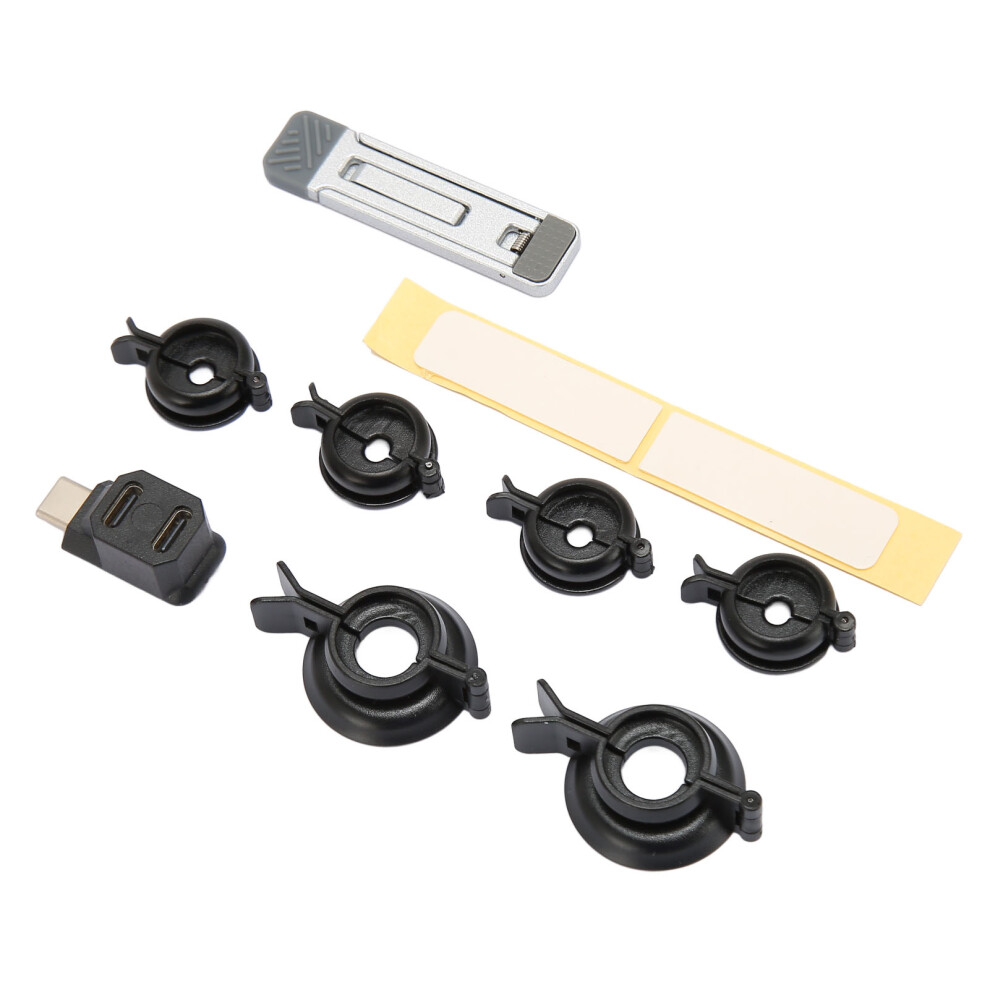 Rocker Protection Kit 6 Thumb Grip Covers Joystick Stabilizer Clamps With Kickstand Type C Adapter For Steam Deck For Switch 3571314823298