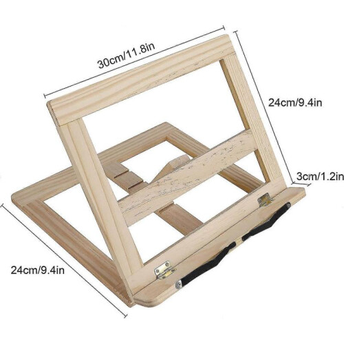 2024 Wooden Cookbook Holder Reading Rest 1