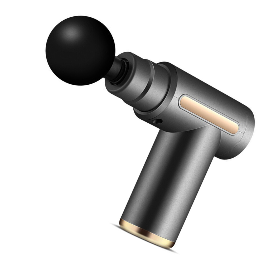 Fascia Massage Gun 6 Speeds Adjustable Portable Handheld Muscle Massager with 4 Replaceable Massage Heads