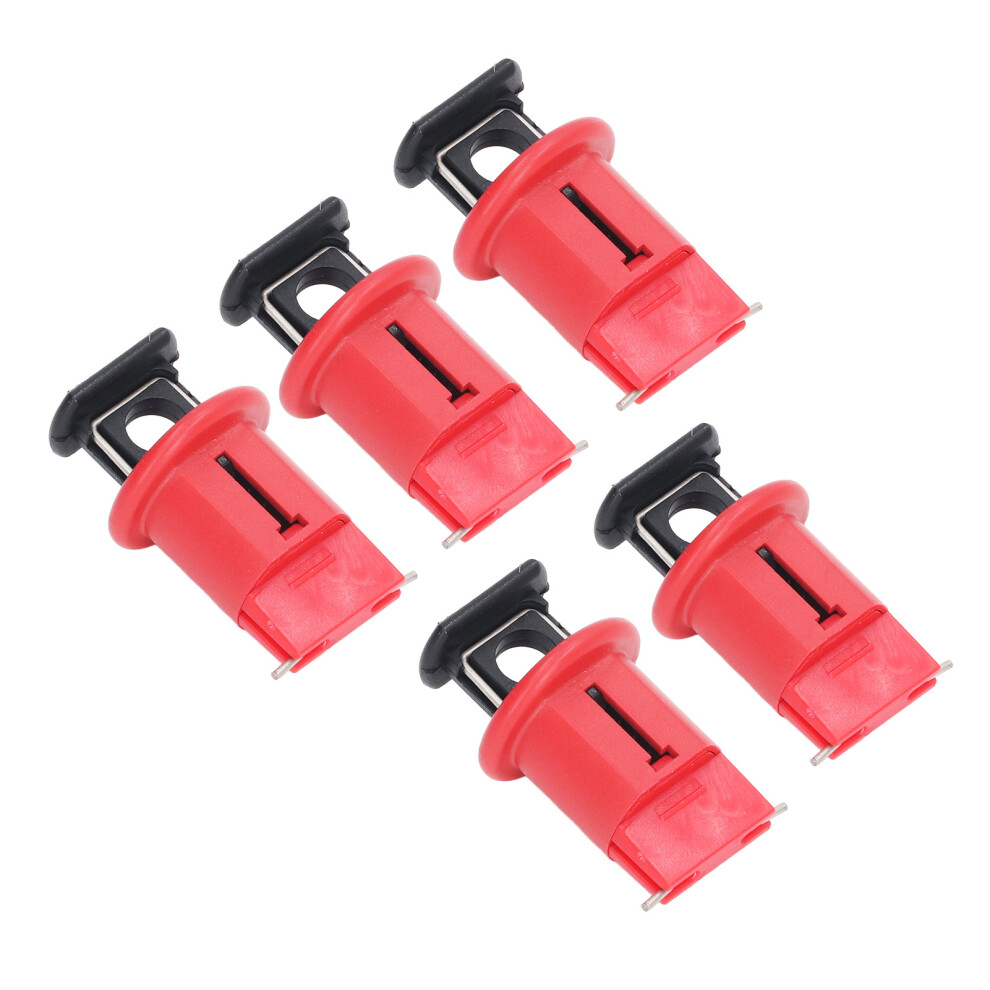 5Pcs Electrical Circuit Breaker Lockout Pin Outward Miniature Insulation Lock For Industrial Power Isolation Area 5061314826262