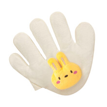 Baby Soothing Palm Pillow Cassia Seed Prevent Startles Soft Multi Functional Baby Safety Palm Pillow for Night Bunny Left Palm