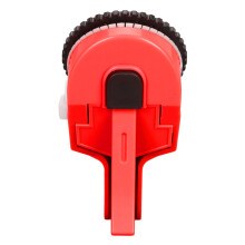 Embossing Label Maker Machine Mini Portable Ergonomic Handheld Manual Label Printer with Tapes for DIY Scrapbooking Red