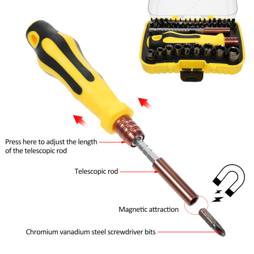 Socket Wrench Screwdriver Set Multi-Purpose Precision Screwdriver Set Multifunction Mini Combination Screwdriver Kit Multi-Bit Set Multi Sc 1