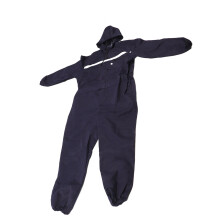 Work Coverall XL Hooded Rust Proof Dark Blue Long Sleeve Reflective Coverall for Factories