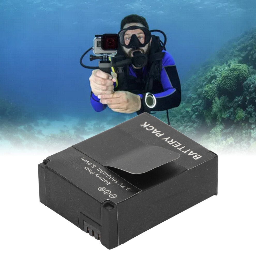 Action Camera Battery 1600mAh Rechargeable Replacement Lithium Ion Battery for Sports Camera