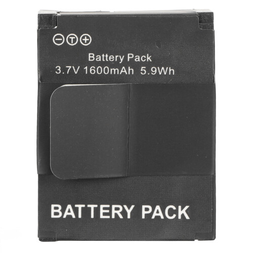 Action Camera Battery 1600mAh 3.7V 5.9Wh 1