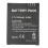 Action Camera Battery 1600mAh 3.7V 5.9Wh 10