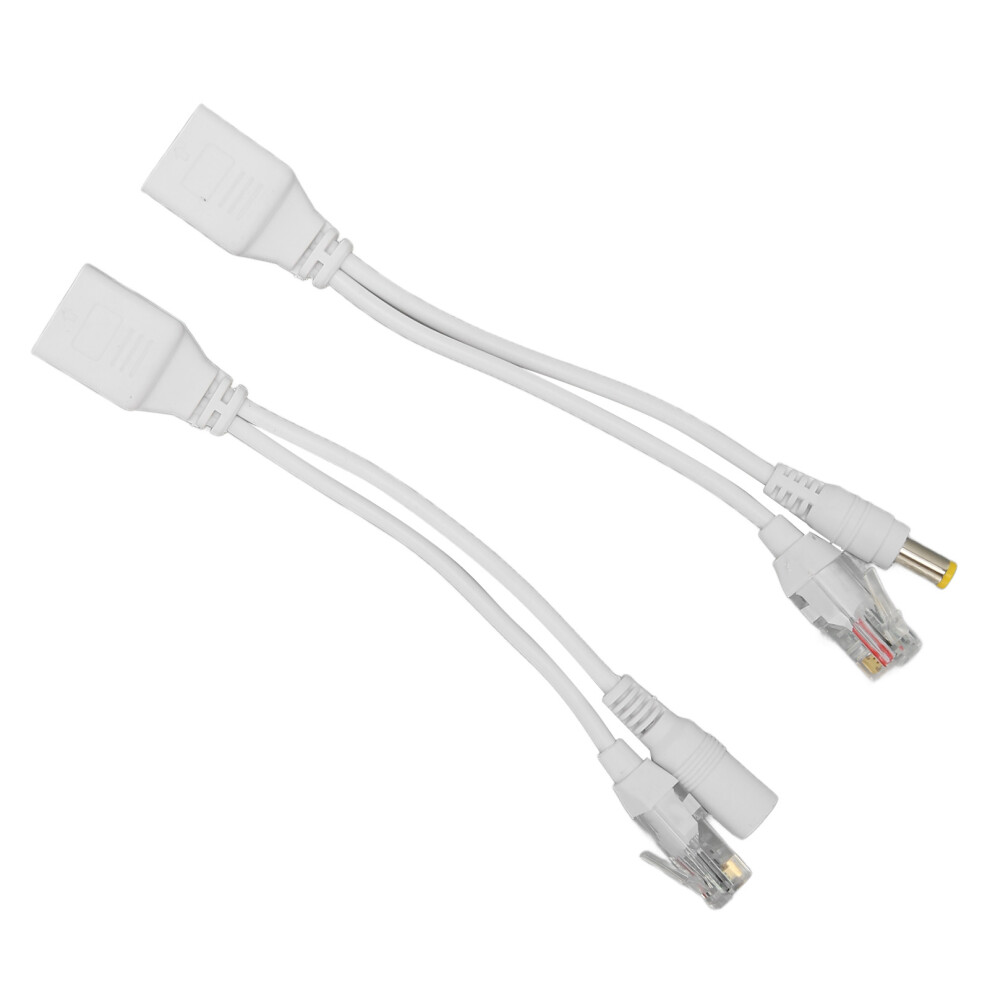12V Poe Splitter Adapter Stable Easy To Install Plug And Play Waterproof Poe Splitter Adapter Male Female For Ip Camera White 9321314836170