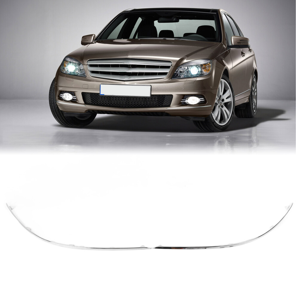 2Pcs Front Bumper Lower Chrome Molding Trim 204 885 0821 Replacement For Benz CâClass W204 Standard PreâFacelift 2008 To 2010 6951314836141