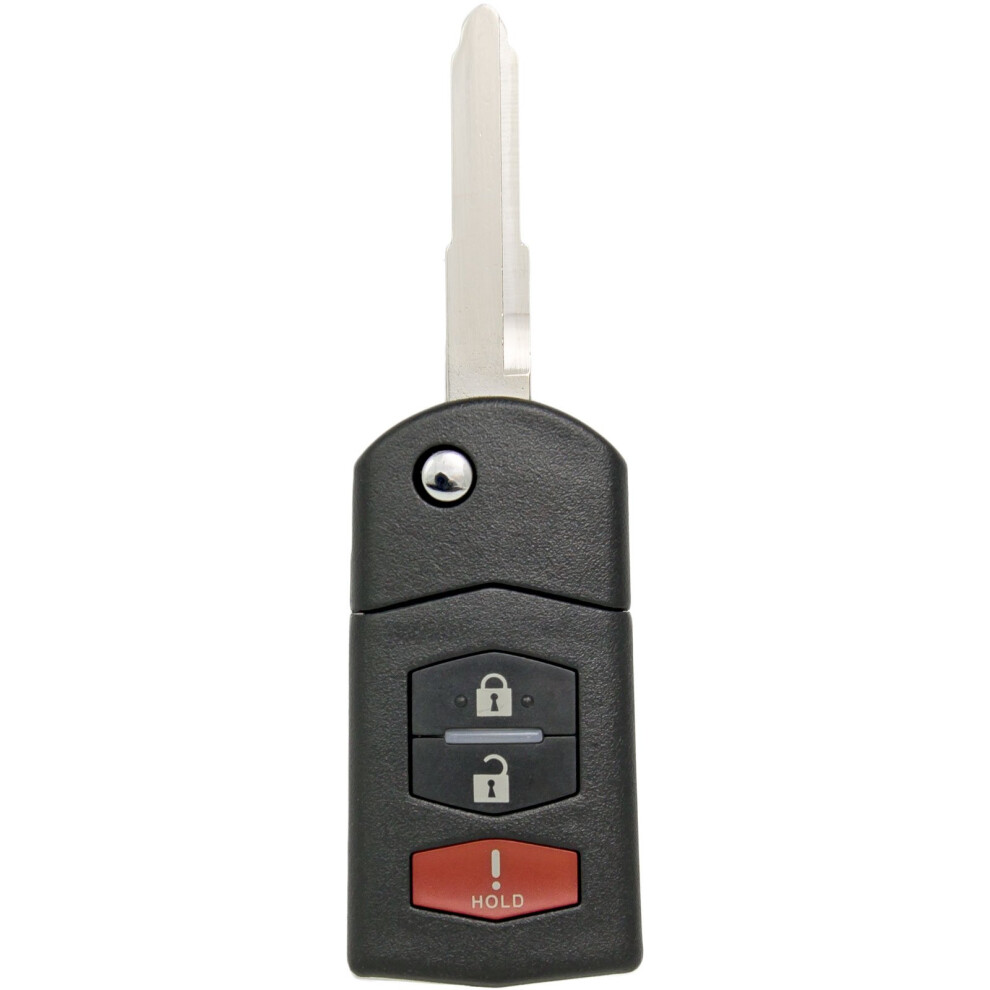 Keyless2go Replacement For New Keyless Entry 3 Button Remote Flip Key Fob For Mazda 5 2 Cx-7 Cx-9 Bgbx1t478ske125-01 602401947887