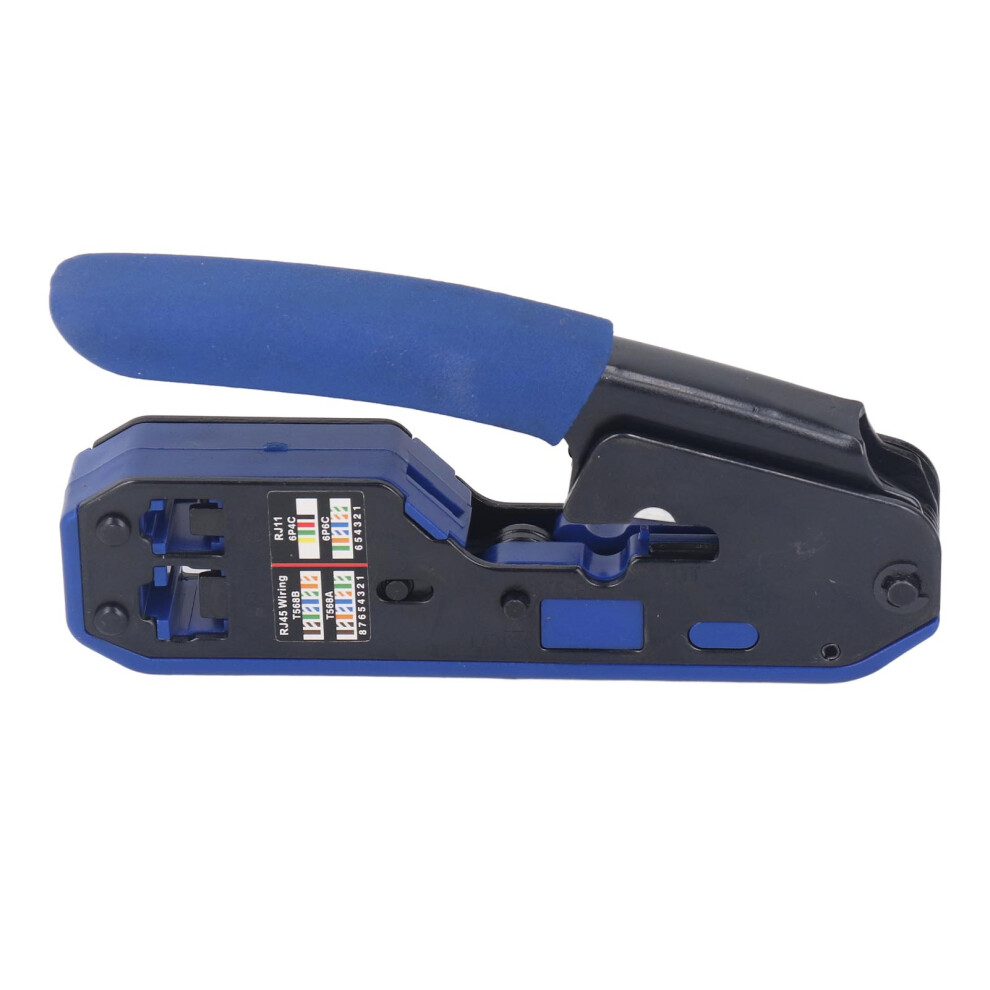 Rj45 Crimping Tool Wire Terminal Crimper Stripper Kit For Cat5 Cat5e Cat6 Pass Through Connector 7901314835810