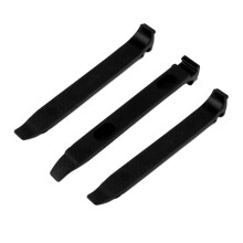 3 Pcs Bike Tire Lever PC Glass Fiber High Strength 16mm Widening Ergonomic Anti Slip Bike Tire Prying Rod Black